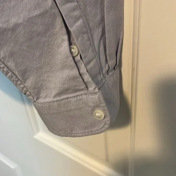 Banana Republic Button Down Cotton Blend Shirt MED - Picture 4 of 4